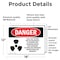 Signmission Radiation & Laser Sign, 12 in H x 18 in W, Vinyl Decal, Rectangle OS-2PACK-DS-D-1218-L-2526 - alternate 2
